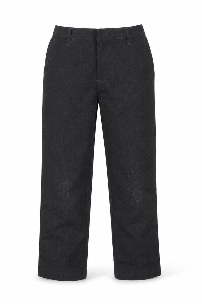 George Boys Grey  Polyester Dress Pants Trousers Size 6-7 Years  Regular Hook & Eye
