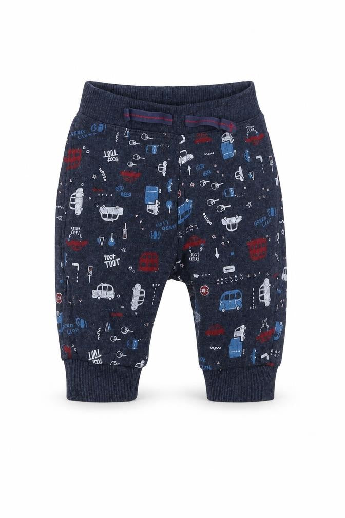 George Boys Blue  Cotton Jogger Trousers Size 0-3 Months  Pullover - Vehicle