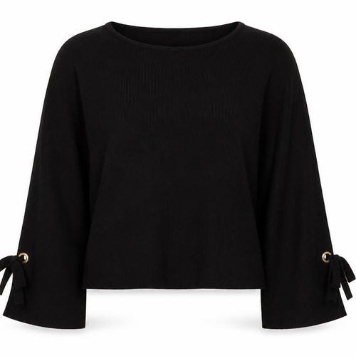 George Womens Black Round Neck  Acrylic Pullover Jumper Size 14