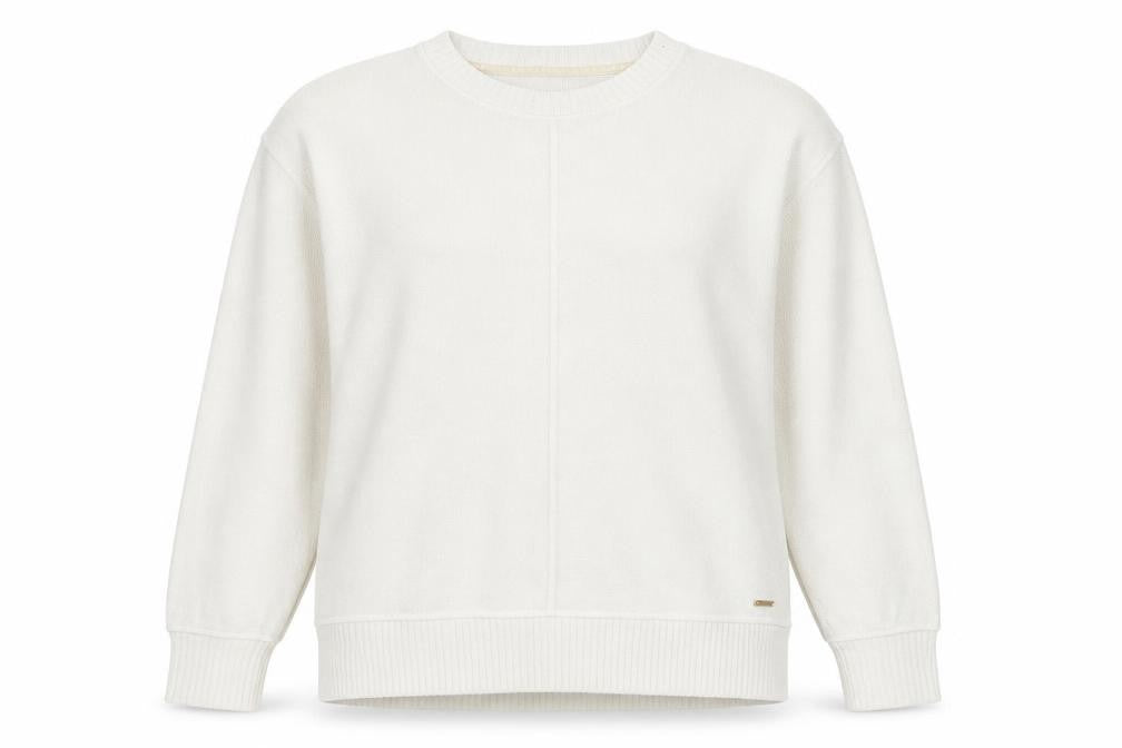 Dunnes Womens Ivory Round Neck  Polyester Pullover Jumper Size 8