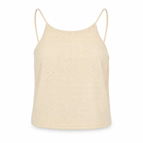 Miss Selfridge Womens Beige  Polyester Camisole Tank Size 12 Mock Neck - Adjustable straps. Cropped