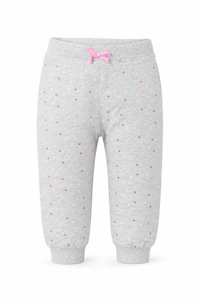 Matalan Boys Grey Geometric Cotton Jogger Trousers Size 12-18 Months