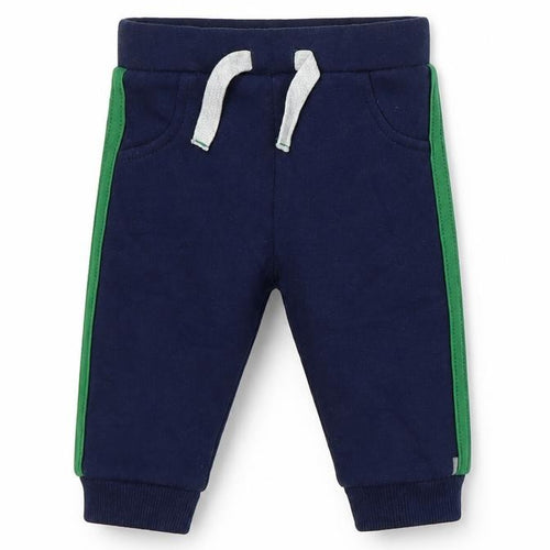 F&F Boys Blue  Cotton Jogger Trousers Size 3-6 Months