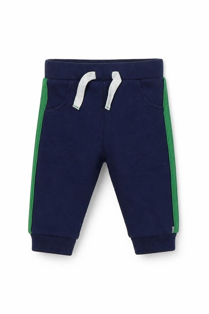 F&F Boys Blue  Cotton Jogger Trousers Size 3-6 Months