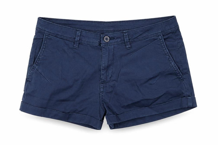 Pull&Bear Womens Blue Cotton Cargo Shorts Size 36 L4.5 in Regular