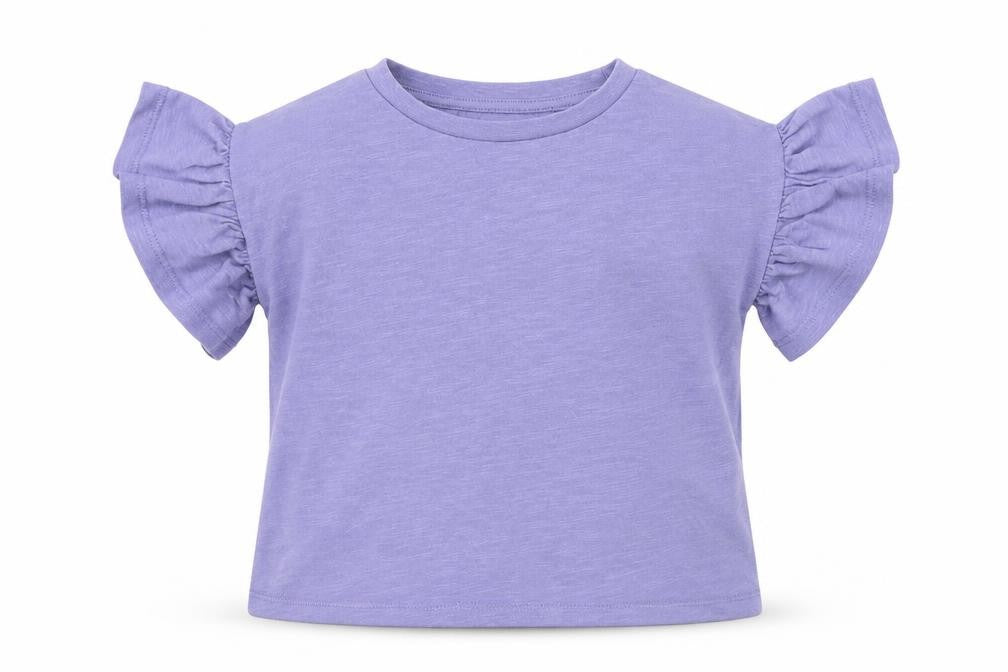 NEXT Girls Purple  Cotton Basic T-Shirt Size 4 Years Round Neck
