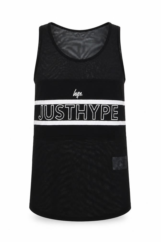 Hype Womens Black  Polyester Pullover Tank Size 8 Scoop Neck Pullover