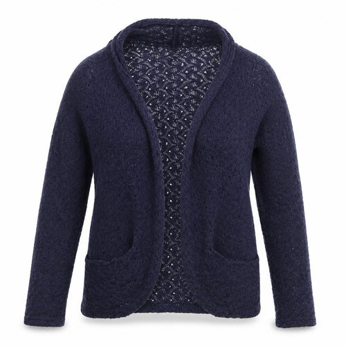 Oasis Womens Black V-Neck  Cotton Cardigan Jumper Size S