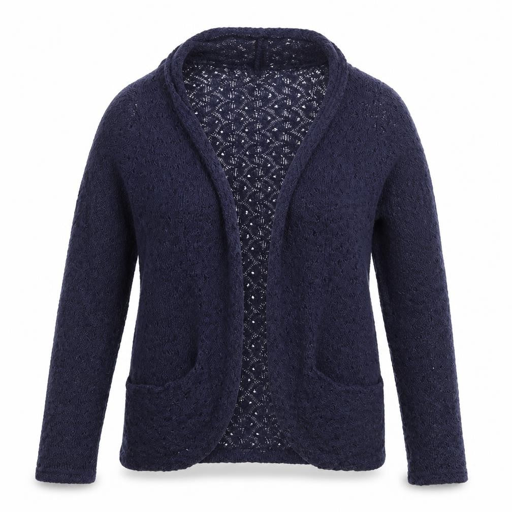 Oasis Womens Black V-Neck  Cotton Cardigan Jumper Size S