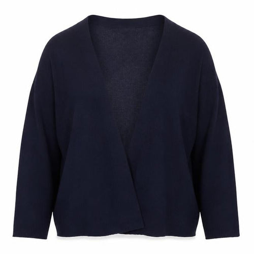 Gallery Womens Blue V-Neck  Viscose Cardigan Jumper Size L
