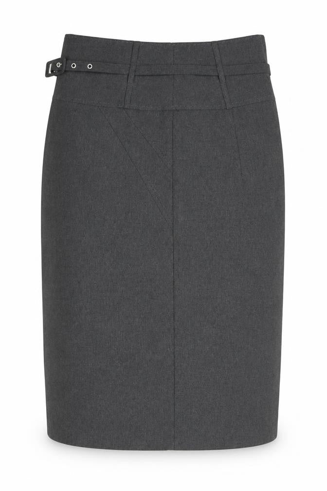 Atmosphere Womens Grey  Cotton A-Line Skirt Size 8   Zip