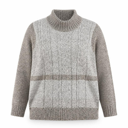Bonmarché Womens Beige Roll Neck  Acrylic Pullover Jumper Size XL