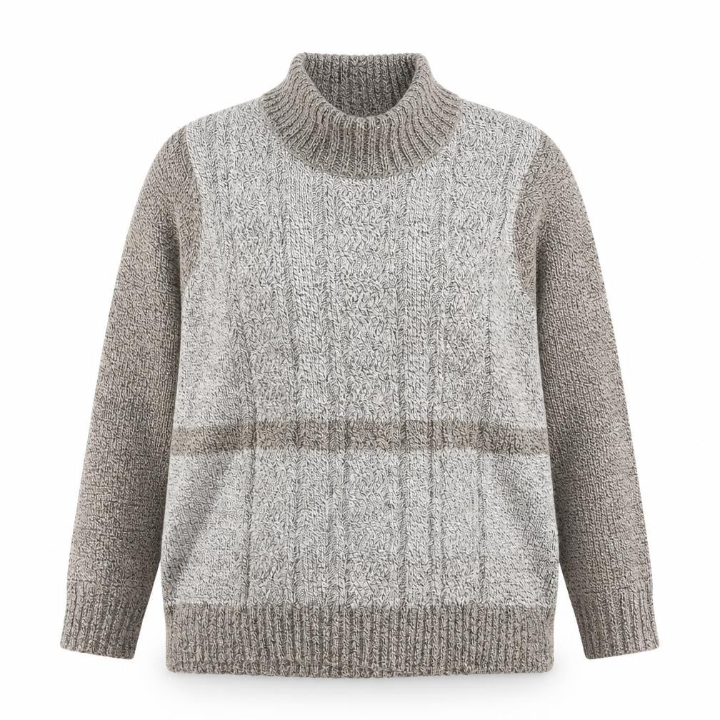 Bonmarché Womens Beige Roll Neck  Acrylic Pullover Jumper Size XL