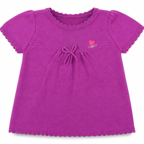 LC Waikiki Girls Purple Round Neck  Acrylic Pullover Jumper Size 5 Years  Pullover