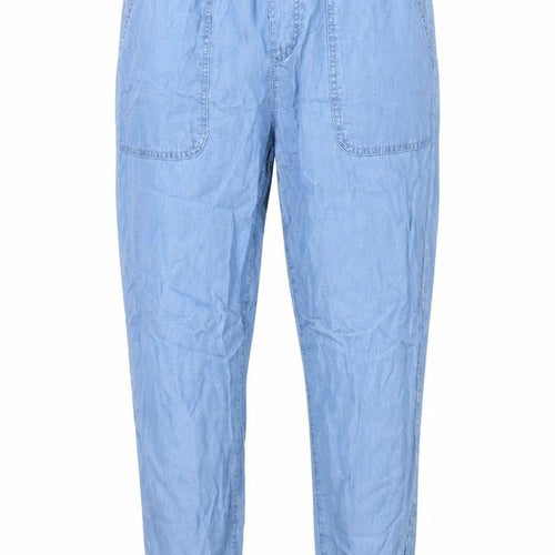 Dunnes Stores Mens Blue  Lyocell Cargo Trousers Size M L26 in Regular