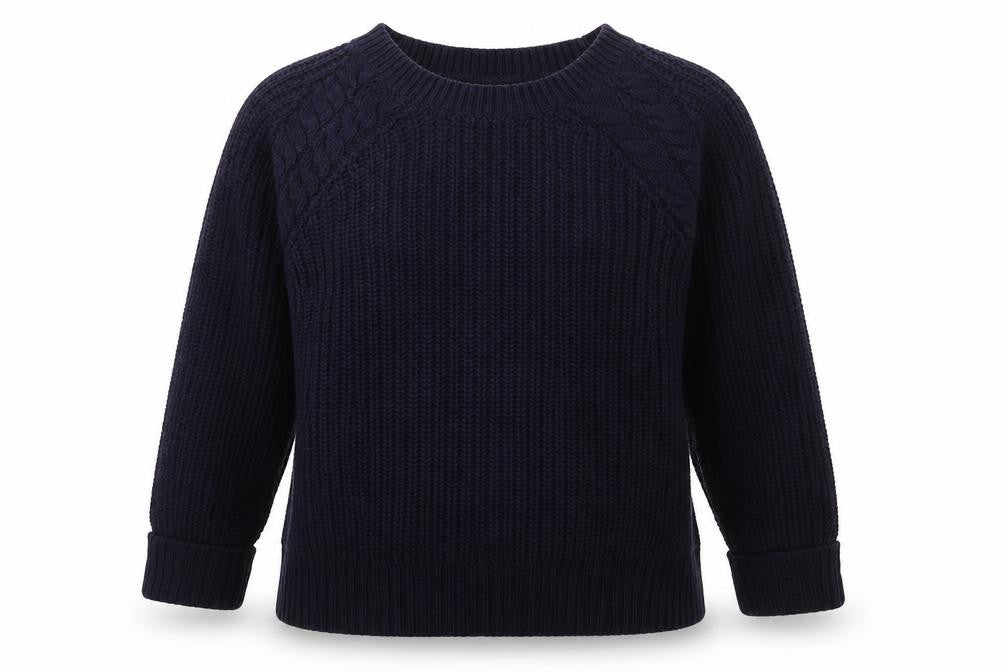 Dorothy Perkins Womens Blue Crew Neck  Acrylic Pullover Jumper Size 10