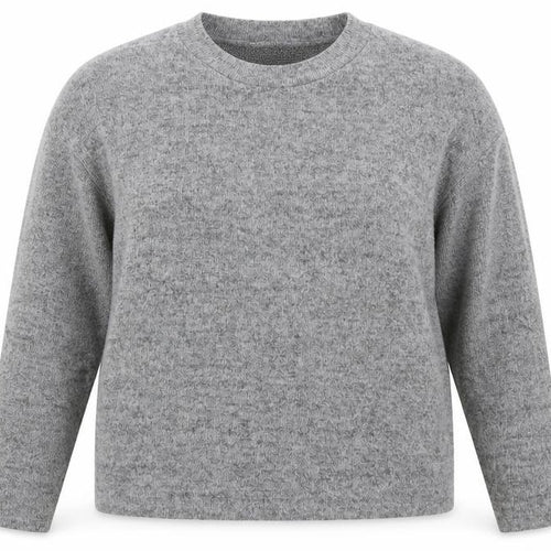 F&F Womens Grey Mock Neck  Polyester Pullover Jumper Size 14