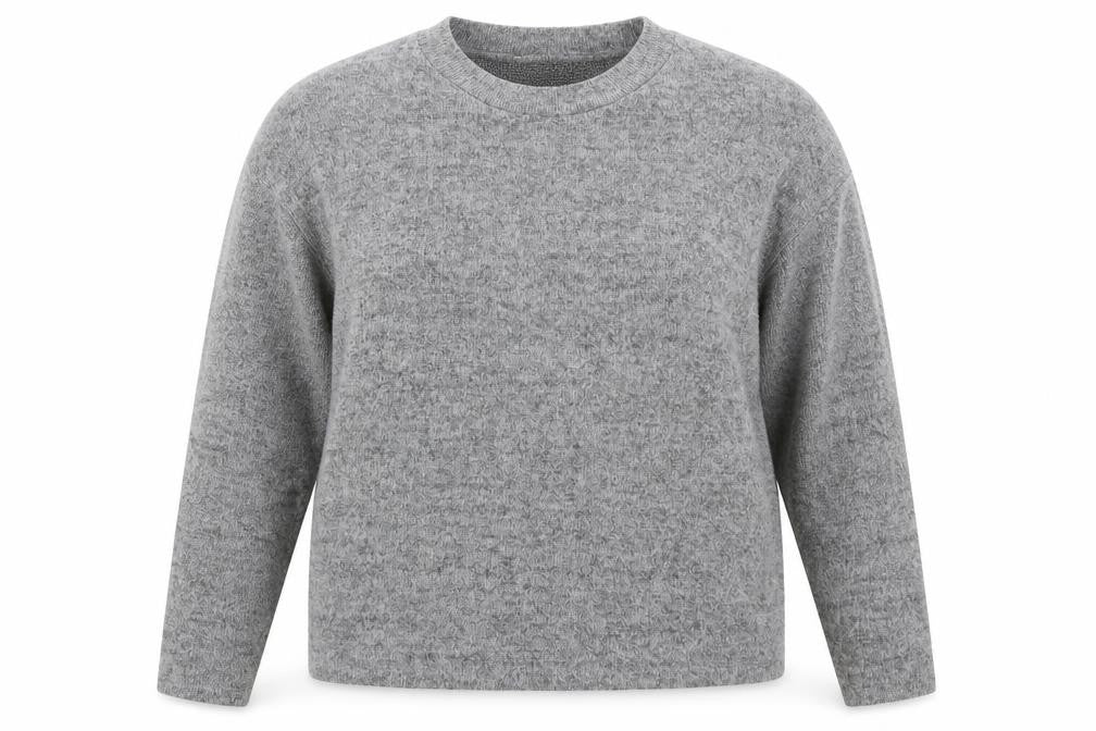 F&F Womens Grey Mock Neck  Polyester Pullover Jumper Size 14