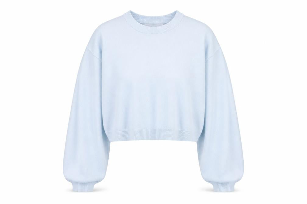 Pull&Bear Womens Blue Round Neck  Viscose Pullover Jumper Size S