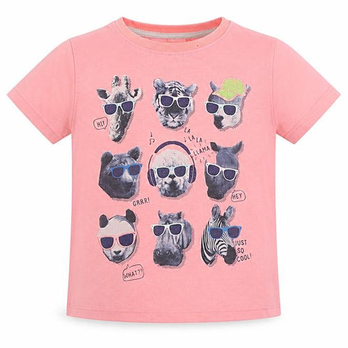 Urban Rascals  Girls Pink  100% Polyester Basic T-Shirt Size 3-4 Years Crew Neck Pullover - Just So Cool!