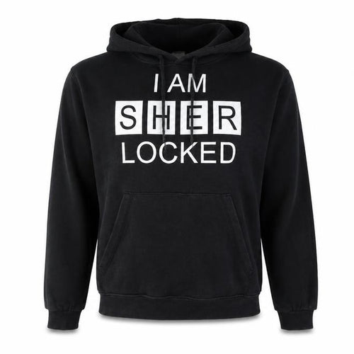 B&C Collection Womens Black  Cotton Pullover Hoodie Size L   - Sherlock