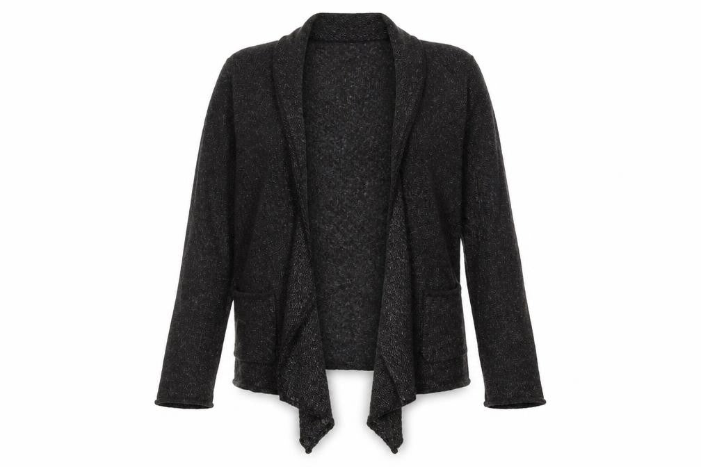 IZ Womens Green V-Neck  Acrylic Cardigan Jumper Size S
