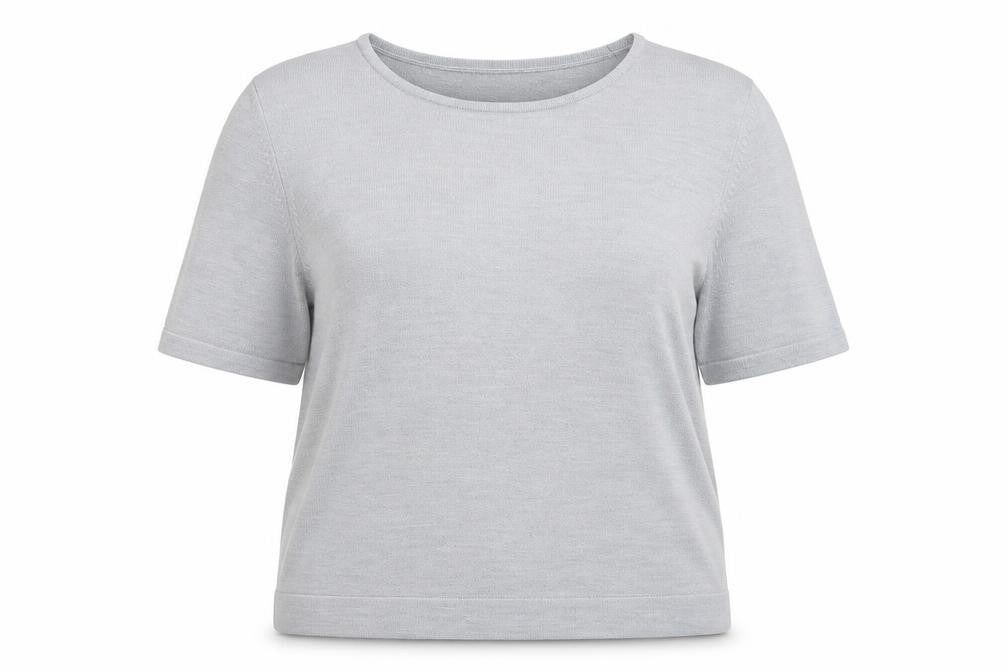 Marks and Spencer Womens Grey Boat Neck  Acrylic Pullover Jumper Size 20