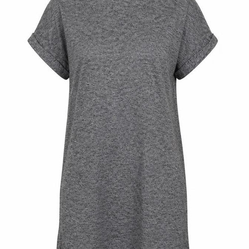 Woolworths Womens Grey  Rayon T-Shirt Dress  Size M  Round Neck Pullover