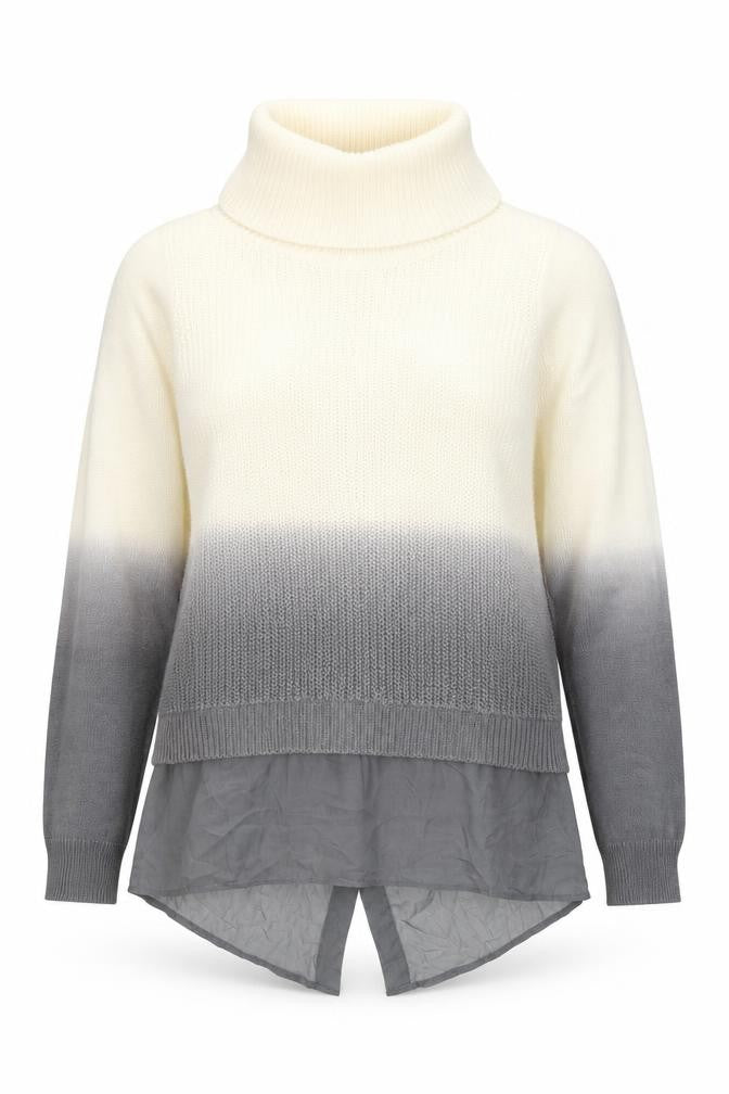 SOHO Womens White Roll Neck  Acrylic Pullover Jumper Size S