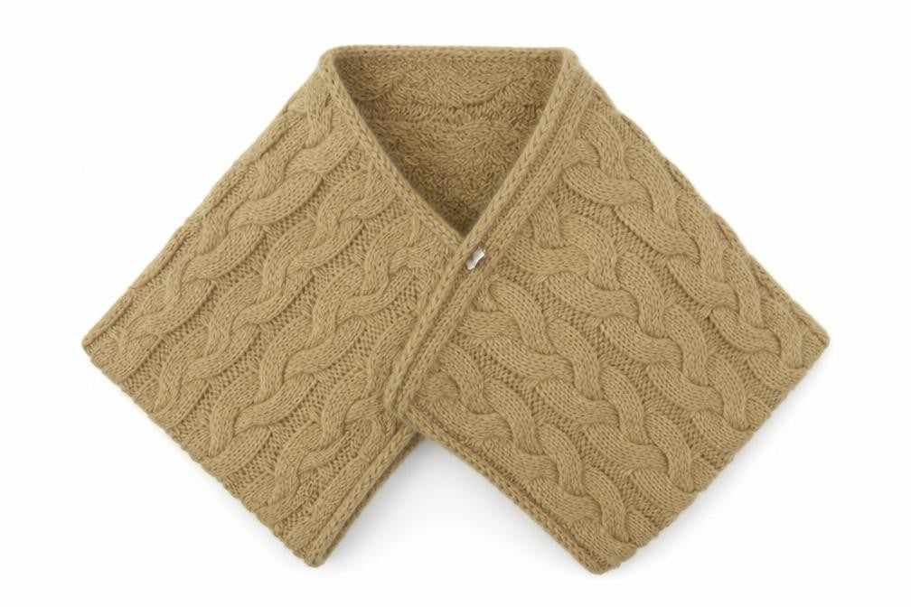 Front view of New Look women’s beige acrylic shawl/wrap