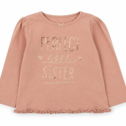 George Girls Pink  Cotton Basic T-Shirt Size 18-24 Months Round Neck  - Perfect Little Sister
