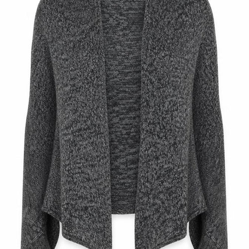 Crafted Womens Grey Round Neck  Acrylic Cardigan Jumper Size 12