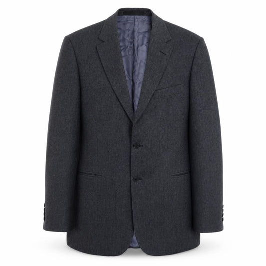 Front view of Marks & Spencer men’s blue wool jacket suit jacket, size M