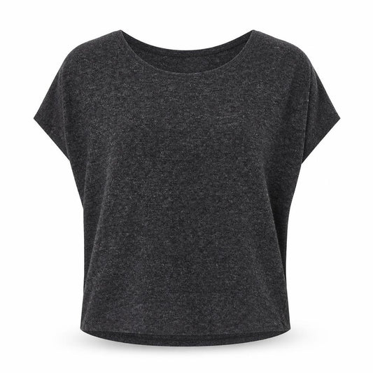 Front view of Atmosphere women’s grey round neck polyester jumper, size UK 10