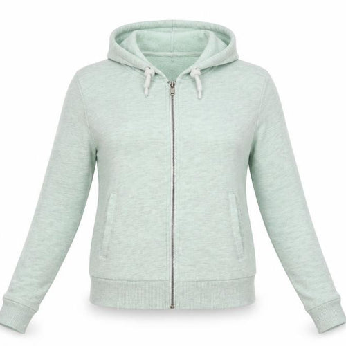 Divided Womens Green  Cotton Full Zip Hoodie Size S  Zip