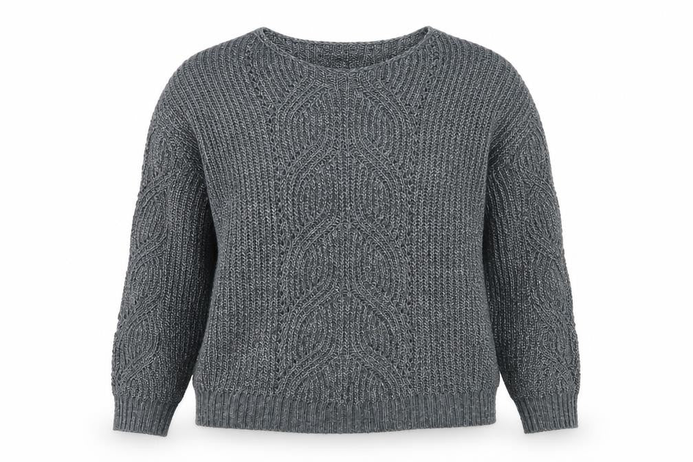Rachel Roy Womens Blue Boat Neck  Acrylic Pullover Jumper Size M