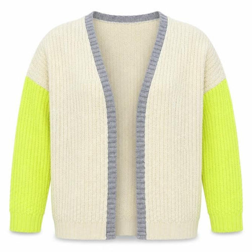 Primark Womens Beige V-Neck  Acrylic Cardigan Jumper Size 12
