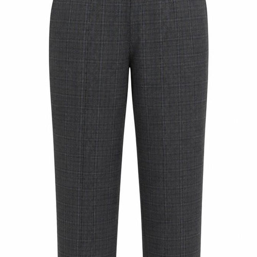 BM Womens Grey Plaid Polyester Trousers  Size 18 L27 in Regular