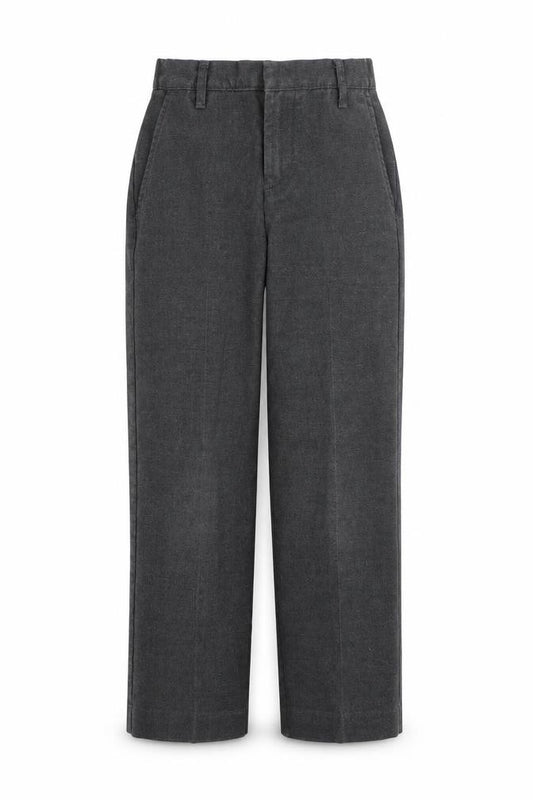 Front view of Tu boys’ grey polyester dress pants trousers, size 8, years regular