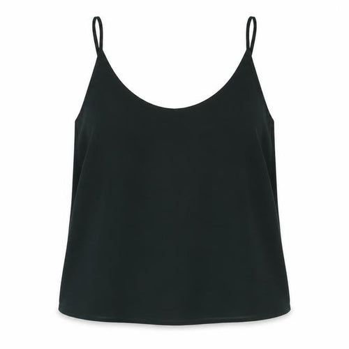 New Look Womens Green  Polyester Camisole T-Shirt Size 14 Round Neck