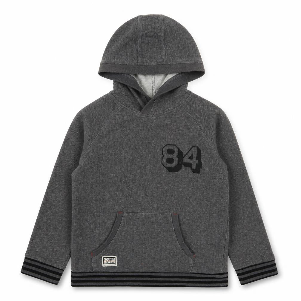 Marks and Spencer Boys Grey  Cotton Pullover Hoodie Size 8-9 Years
