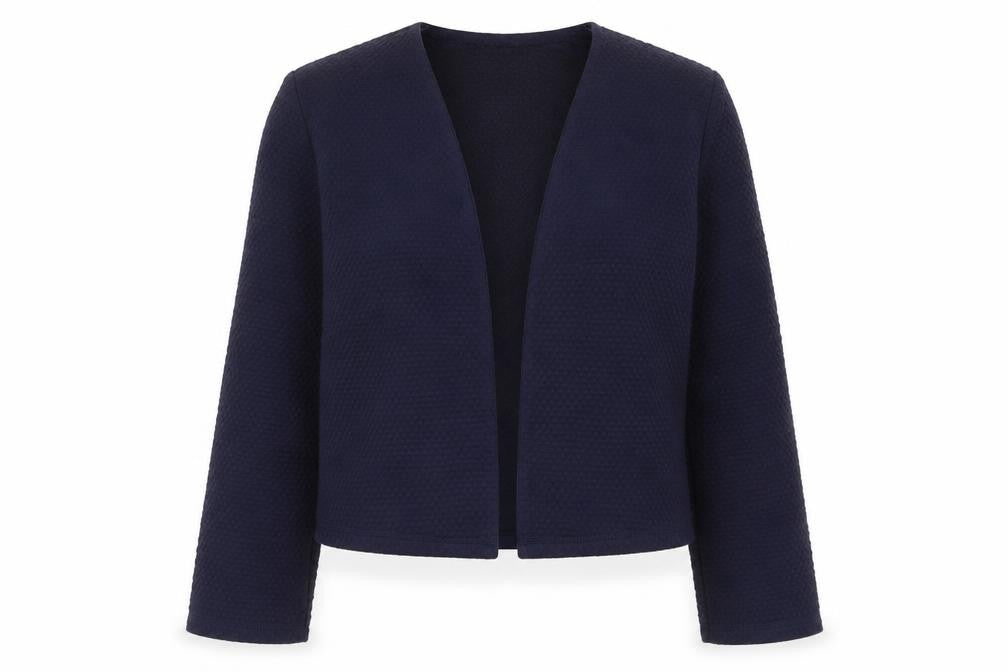 TU Womens Blue V-Neck  Acrylic Cardigan Jumper Size 10