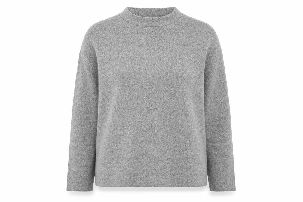 F&F Womens Grey Round Neck  Polyester Pullover Jumper Size M
