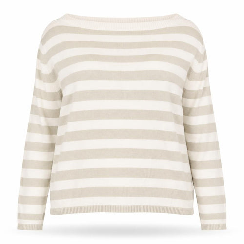 Marks and Spencer Womens Multicoloured Round Neck Striped Viscose Pullover Jumper Size 18