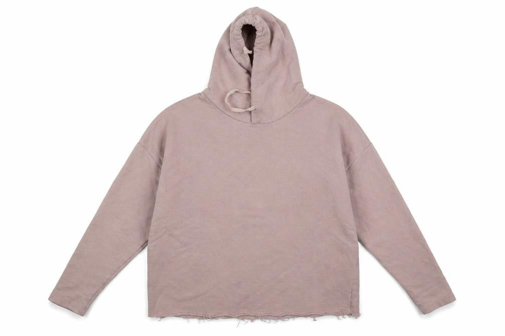 Front view of Pull&Bear Pull and Bear women’s pink cotton pullover hoodie, size XS, drawstring