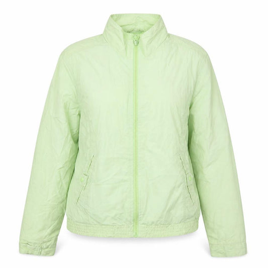 Front view of Dorothy Perkins women’s green jacket, size UK 14, zip