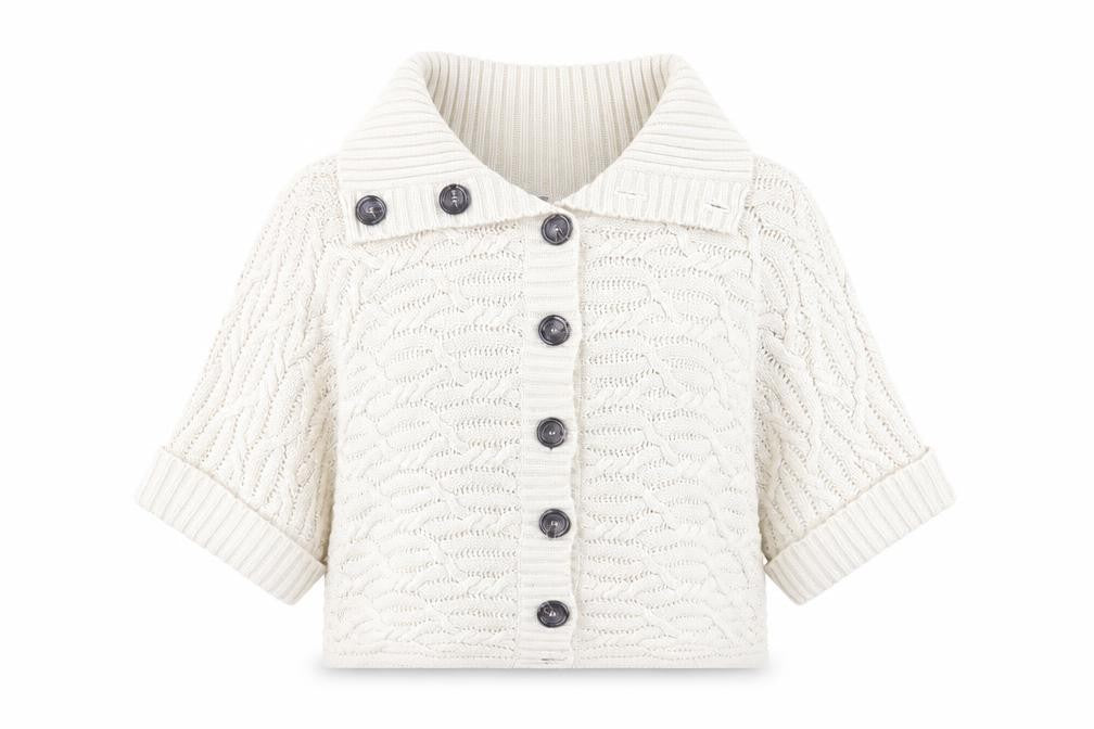 BM Womens Beige Collared  Acrylic Cardigan Jumper Size M