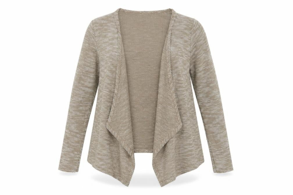 New Look Womens Brown V-Neck  Polyester Cardigan Jumper Size M