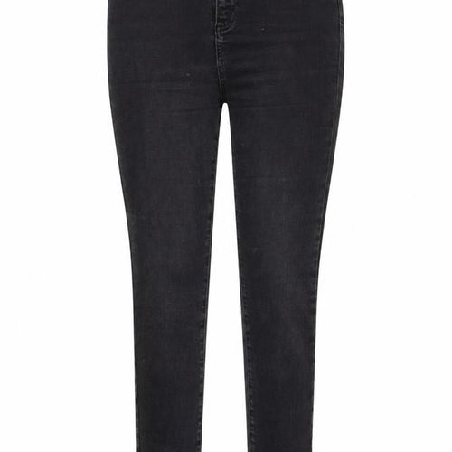 Gallery Womens Black  Cotton Skinny Jeans Size 12 L28 in Regular Button
