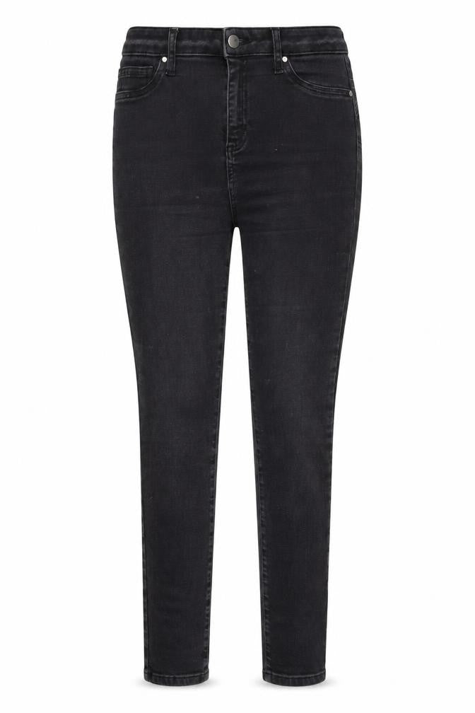 Gallery Womens Black  Cotton Skinny Jeans Size 12 L28 in Regular Button